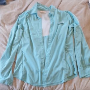 Light Blue Colombia Fishing Shirt